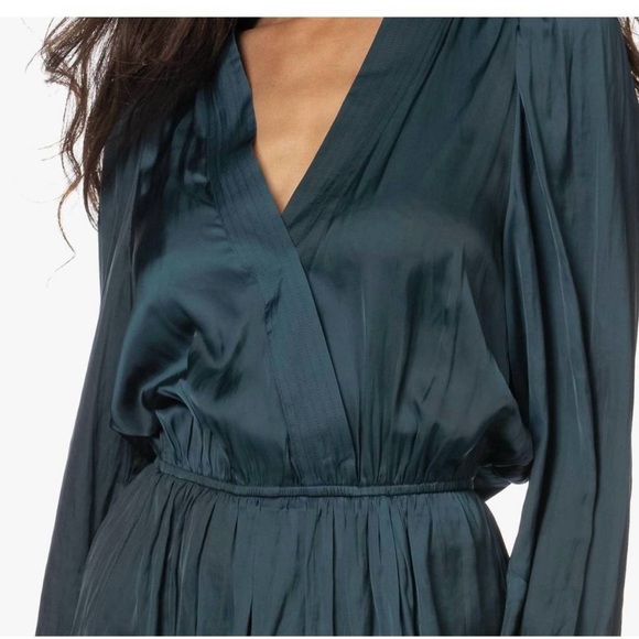NWT Zadig & Voltaire Remember Satin V-Neck Mini Dress- Medium $345 - Picture 7 of 16